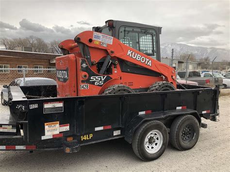 skid steer dump trailer height